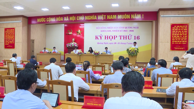 Kỳ họp thứ 16, HĐND tỉnh thông qua chủ trương đầu tư một số dự án