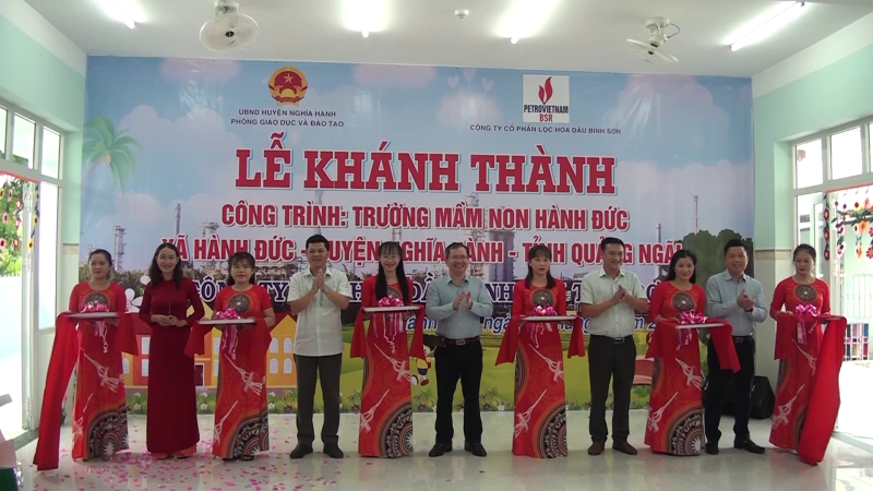 Khánh thành trường mầm non Hành Đức