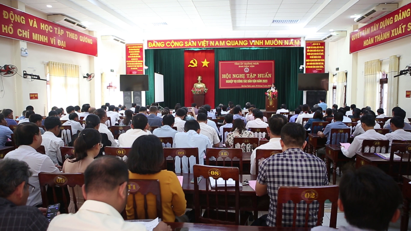 Tập huấn nghiệp vụ công tác dân vận