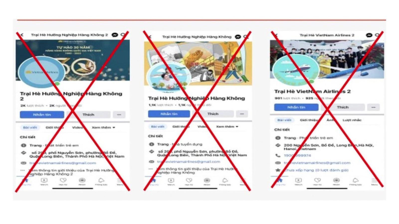 Cảnh giác thủ đoạn lừa đảo tham gia Trại hè VietNam Airlines