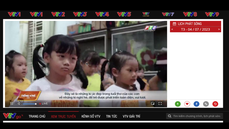 Kênh PTQ đã có mặt trên nền tảng Truyền hình số Quốc gia VTV Go