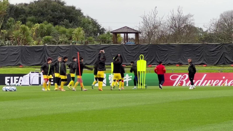 Buổi tập cuối của đội tuyển nữ Việt Nam trước khi ra trận