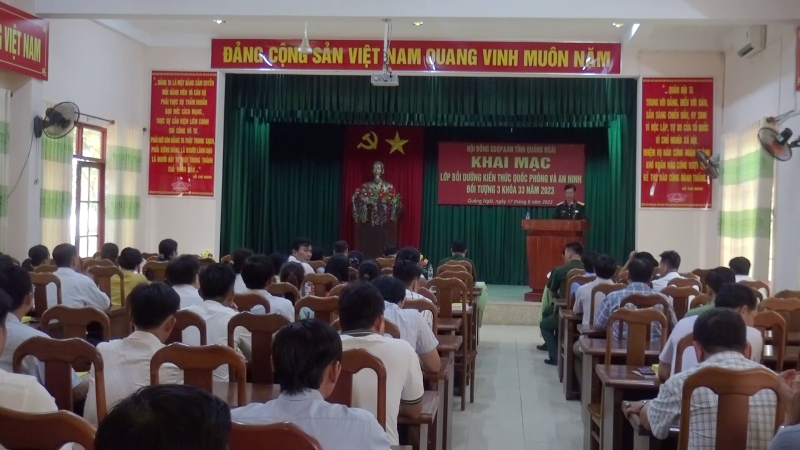87 học viên tham dự lớp bồi dưỡng kiến thức Quốc phòng - An ninh