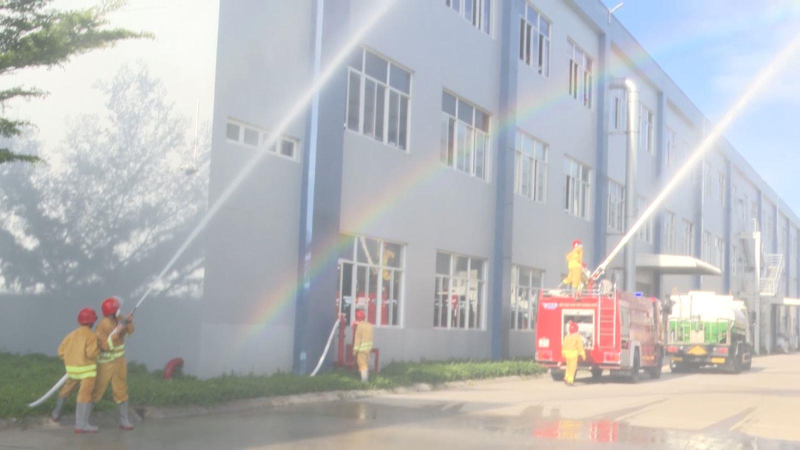Diễn tập phòng cháy, chữa cháy , cứu nạn, cứu hộ tại khu công nghiệp Vsip Quảng Ngãi