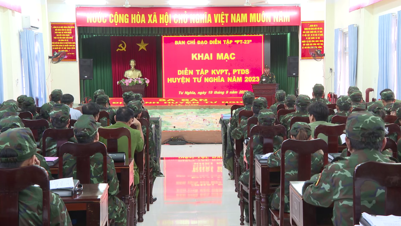 Tư Nghĩa diễn tập phòng thủ năm 2023