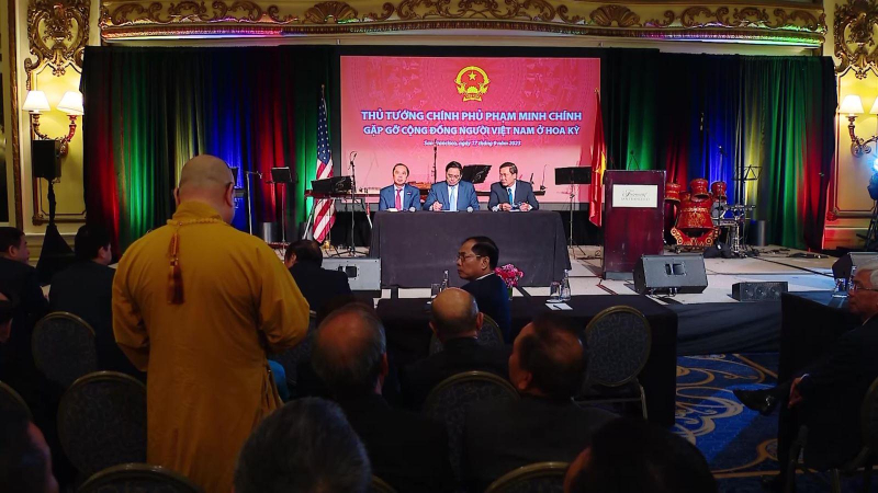 Thủ tướng gặp gỡ cộng đồng người Việt Nam tại Hoa Kỳ