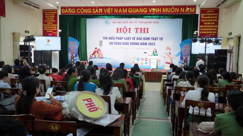 Hội thi “Tìm hiểu pháp luật về bảo đảm trật tự an toàn giao thông”