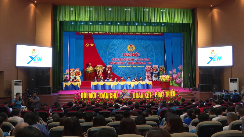 Phiên thứ nhất Đại hội Công đoàn tỉnh Quảng Ngãi lần thứ XIV, nhiệm kỳ 2023 - 2028