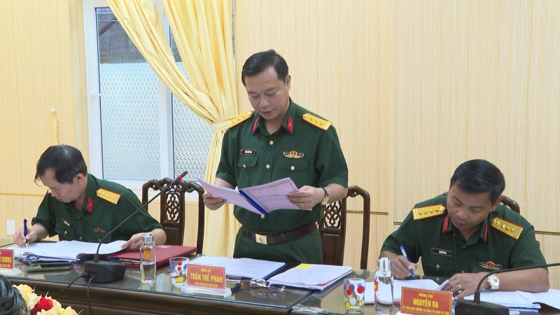 Đảng ủy Qu&acirc;n sự tỉnh kiểm điểm tập thể Ban Thường vụ