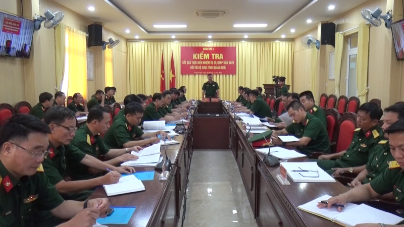 Quân khu V kiểm tra nhiệm vụ quân sự, quốc phòng tại Quảng Ngãi