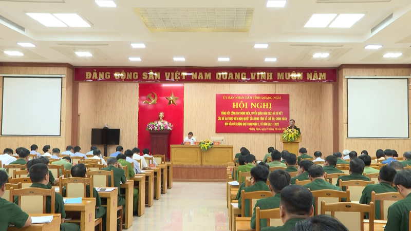 Tổng kết công tác động viên, tuyển quân năm 2023