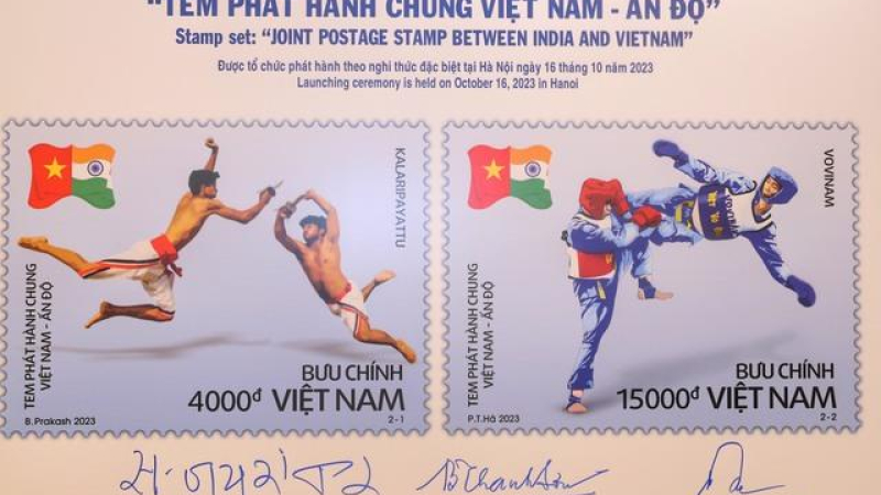 Việt Nam, Ấn Độ phát hành bộ tem chung
