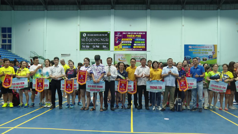 Khai mạc giải cầu lông tỉnh Quảng Ngãi mở rộng