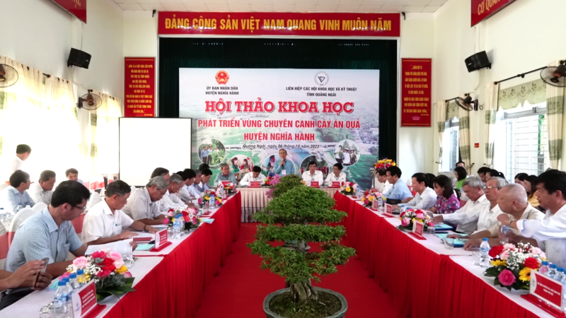 Hội thảo khoa học ph&aacute;t triển v&ugrave;ng chuy&ecirc;n canh c&acirc;y ăn quả huyện Nghĩa H&agrave;nh