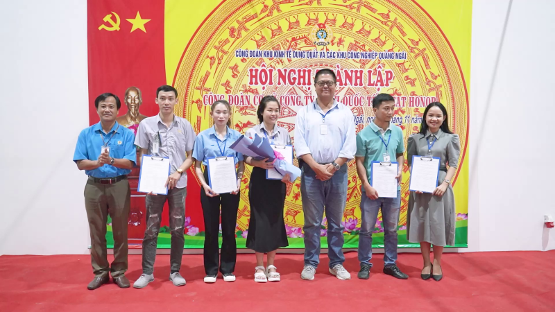 Thành lập Công đoàn cơ sở Công ty TNHH Quốc tế Great Honor