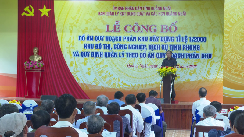 Công bố đồ án Quy hoạch phân khu đô thị, công nghiệp, dịch vụ Tịnh Phong