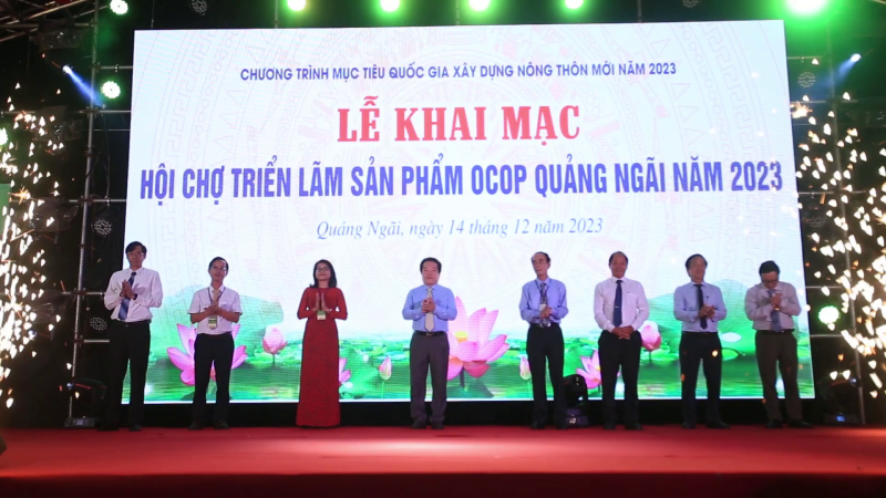 Khai mạc Hội chợ Triển lãm sản phẩm OCOP Quảng Ngãi năm 2023