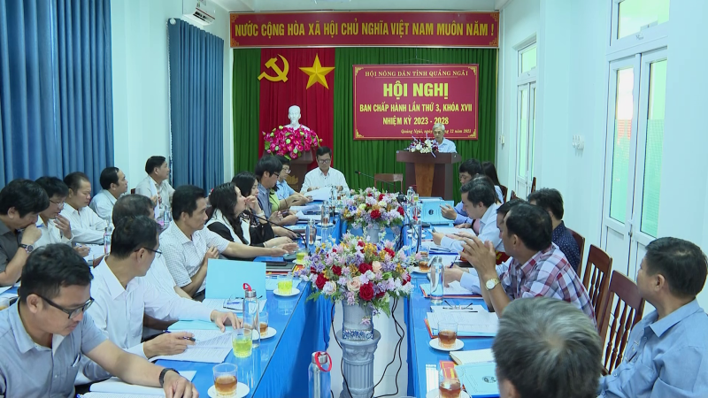 Hội nghị Ban chấp h&agrave;nh Hội N&ocirc;ng d&acirc;n tỉnh lần thứ 3, kho&aacute; XVII