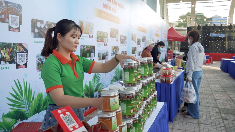 Phiên chợ thanh niên kết nối nông sản miền núi