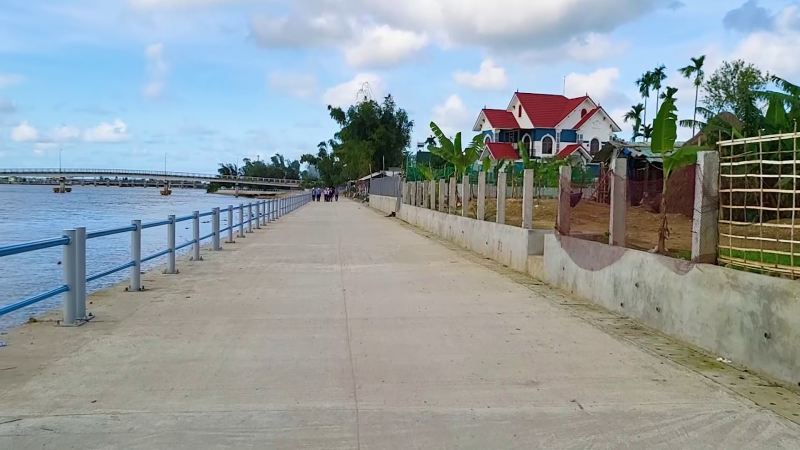 Hoàn thành xây dựng kè chống sạt lở bờ sông Trà Bồng