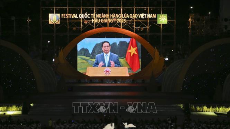 Khai mạc Festival Quốc tế ng&agrave;nh h&agrave;ng l&uacute;a gạo Việt Nam - Hậu Giang 2023