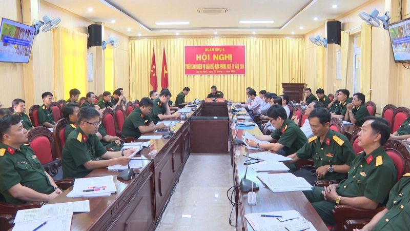 Quân khu 5 triển khai nhiệm vụ quân sự, quốc phòng quý II/2024