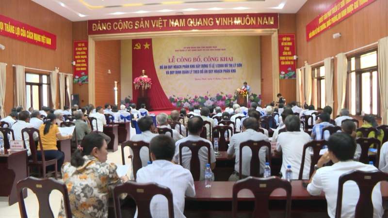 Công bố đồ án quy hoạch phân khu xây dựng tỷ lệ 1/2000 đô thị Lý Sơn