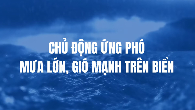 Chủ động ứng phó mưa lớn, gió mạnh trên biển