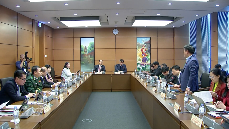 Phó Bí thư Thường trực Tỉnh uỷ, Trưởng đoàn đại biểu Quốc hội tỉnh thảo luận, góp ý kiến 2 dự thảo luật