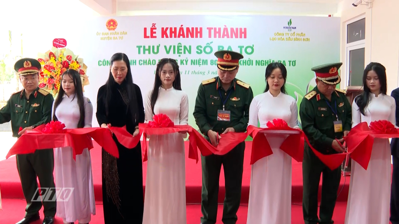 Khánh thành thư viện số huyện Ba Tơ