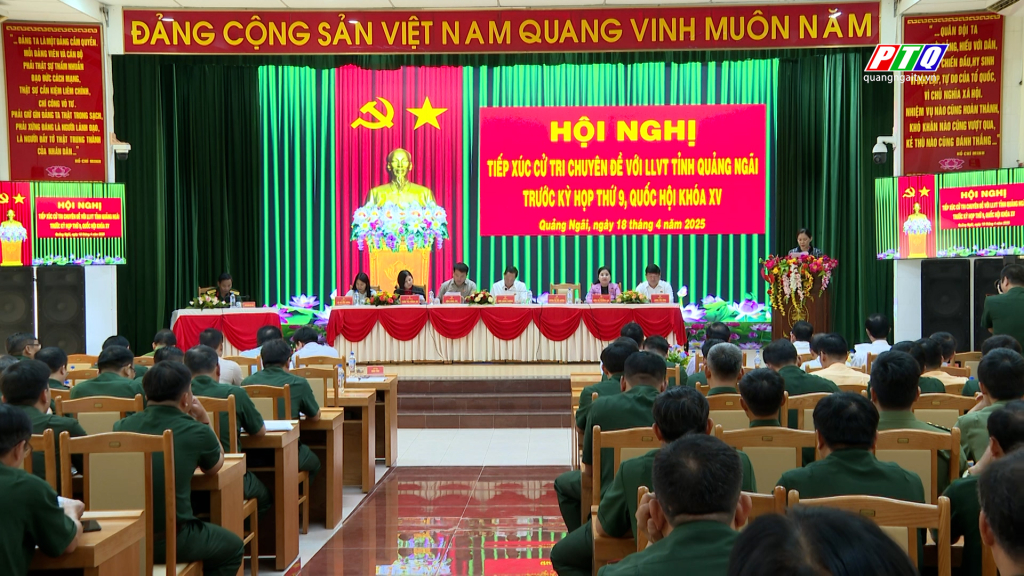 Đoàn đại biểu Quốc hội tỉnh tiếp xúc cử tri chuyên đề với lực lượng vũ trang tỉnh