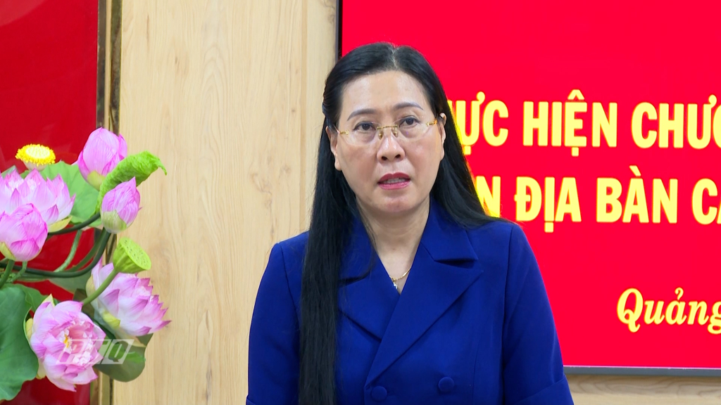 Bí thư Tỉnh ủy Bùi Thị Quỳnh Vân ghi nhận và trân trọng cảm ơn tấm lòng vàng từ Quỹ từ thiện Lá Xanh