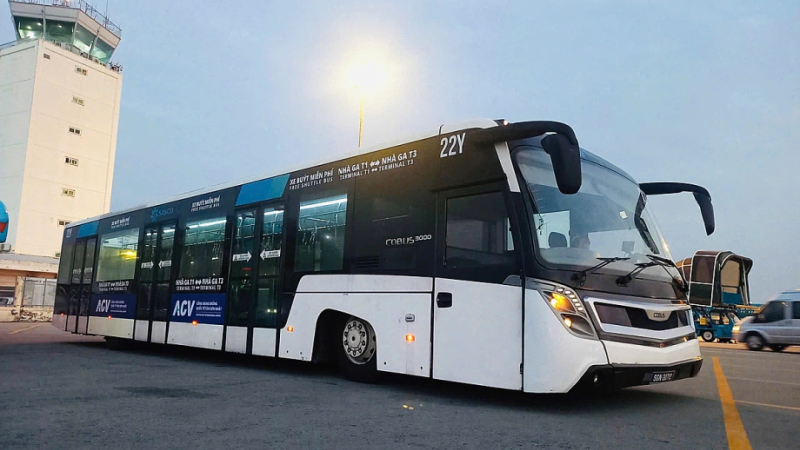 Sân bay Tân Sân Nhất triển khai xe trung chuyển miễn phí