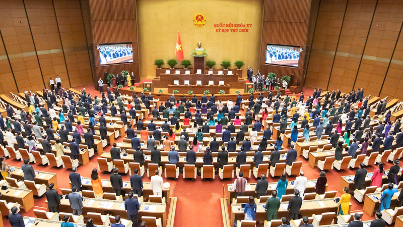 Quốc hội khoá XV khai mạc Kỳ họp thứ 9, bắt đầu xem xét sửa Hiến pháp
