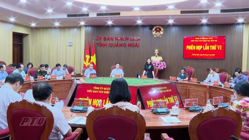 Bí thư Tỉnh ủy chủ trì phiên họp Tiểu ban Văn kiện lần thứ VI