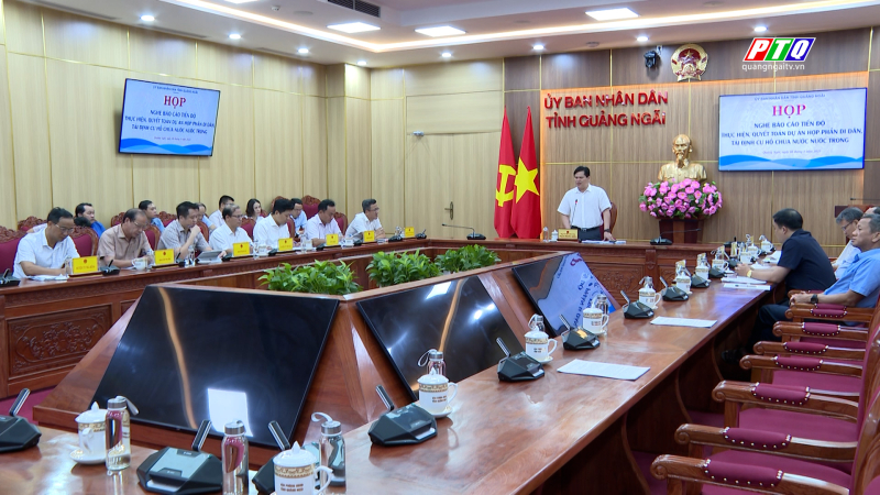 Giải quyết vướng mắc của dự án Hợp phần di dân, tái định cư hồ chứa nước Nước Trong