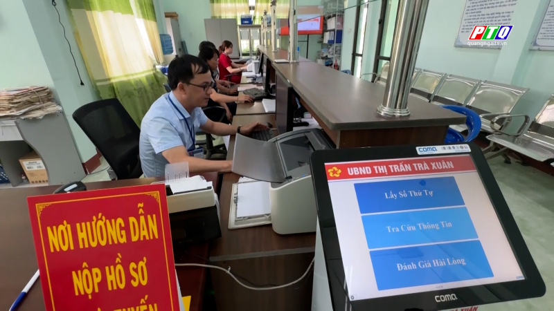 Thiết lập phần mềm và trang thiết bị Trung tâm phục vụ hành chính công cấp xã