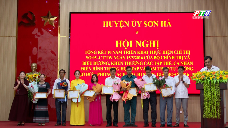 Sơn Hà tổng kết 10 năm thực hiện Chỉ thị 05 