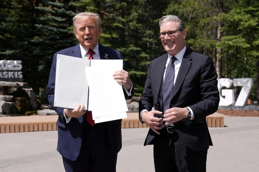 Tổng thống Mỹ Donald Trump và Thủ tướng Anh Keir Starmer