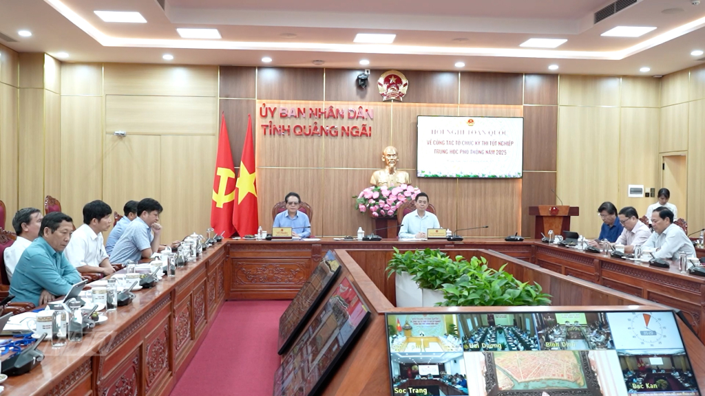 Hội nghị trực tuyến toàn quốc về công tác tổ chức Kỳ thi tốt nghiệp THPT 2025