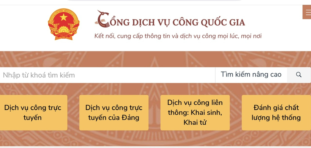 Công dịch vụ công quốc gia