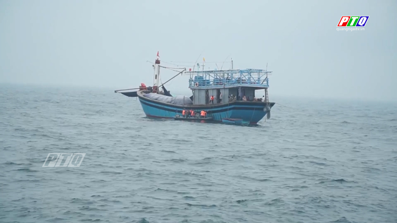 Cao điểm ngăn chặn tàu cá khai thác hải sản bất hợp pháp 