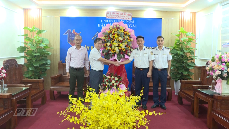 Các đơn vị thăm, chúc mừng Báo Quảng Ngãi nhân kỷ niệm 100 năm Ngày Báo chí Cách mạng