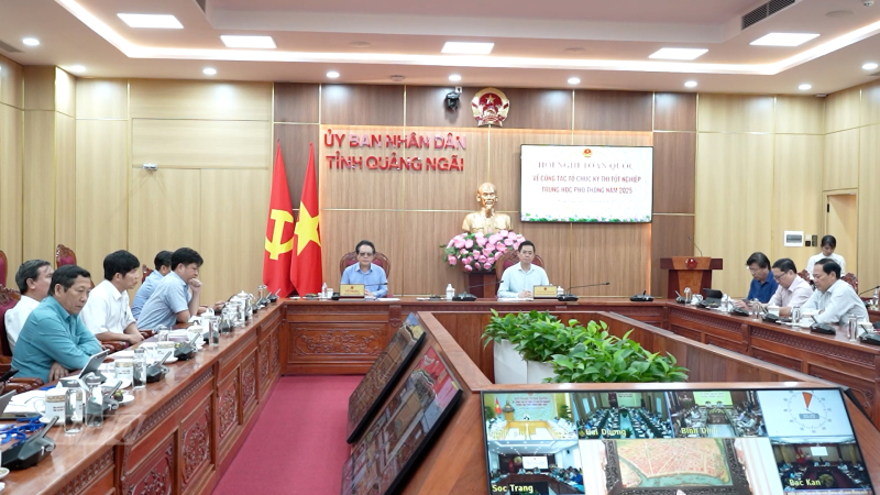 Chủ tịch UBND tỉnh Nguyễn Hoàng Giang dự hội nghị toàn quốc về công tác tổ chức kỳ thi tốt nghiệp THPT năm 2025 