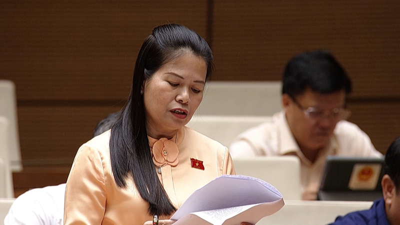 Đại biểu Quốc hội tỉnh Quảng Ngãi thảo luận về dự thảo Luật Đường sắt (sửa đổi)