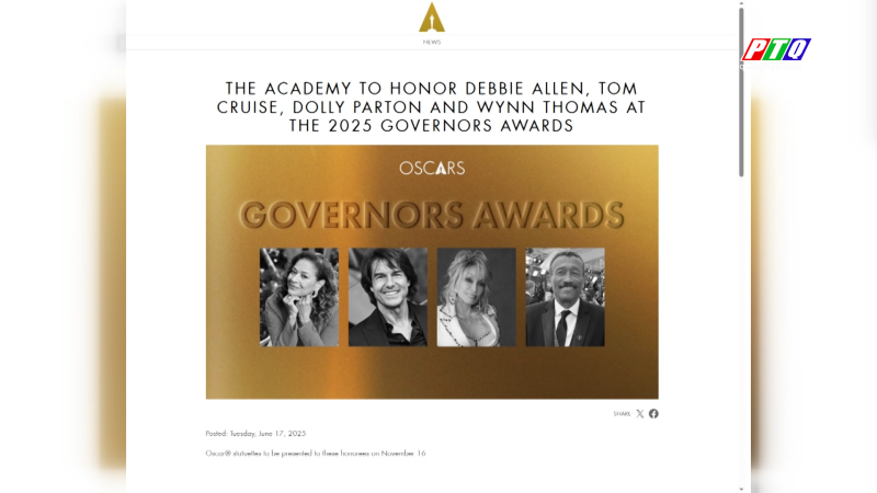 Tom Cruise nhận giải Oscar danh dự
