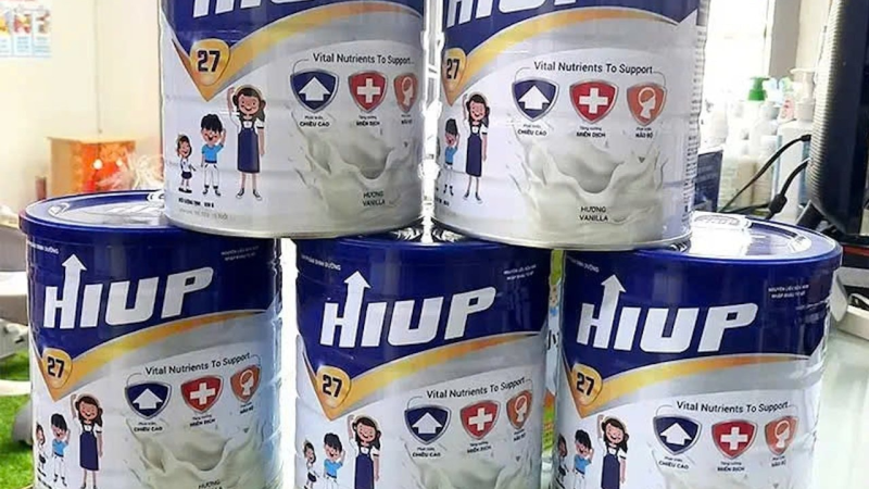 Bộ Công an đề nghị người mua sữa HIUP 27 liên hệ cơ quan điều tra