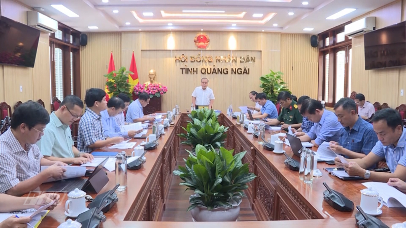 UBND tỉnh Quảng Ngãi họp cho ý kiến về việc rà soát công tác chính sách địa phương