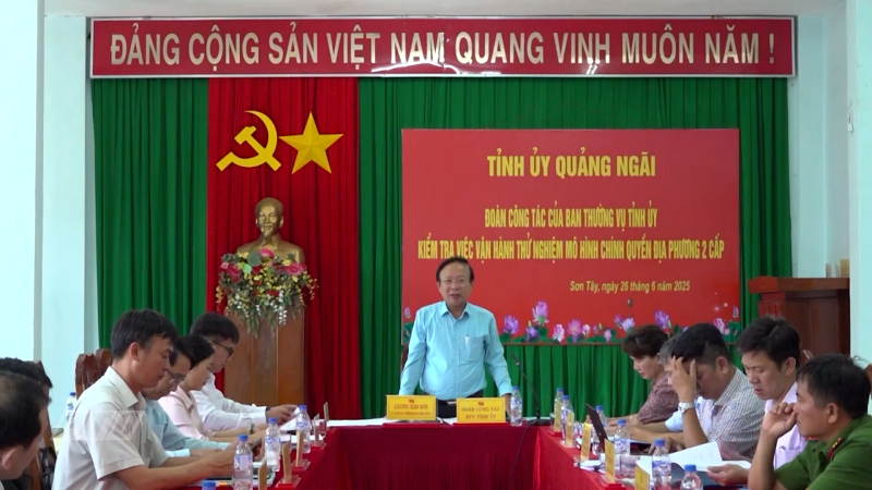 Kiểm tra công tác vận hành thử nghiệm mô hình chính quyền địa phương 2 cấp ở Sơn Tây