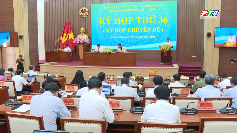 Kỳ họp thứ 36, HĐND tỉnh thông qua nhiều nội dung quan trọng